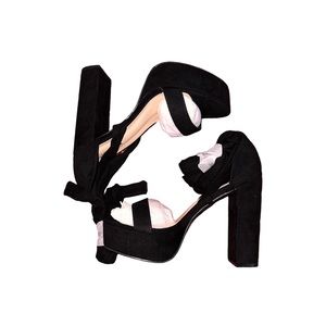 Fashion Nova Black Plot Twist Heel